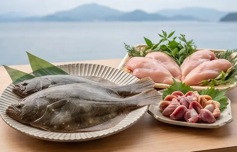 但馬の海と播州の里から
届いた素材だけで